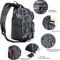 PLUSINNO Fishing Backpack, Fishing Bag, Waterproof Fishing Sling Tackle Bag For Fishing Gear With Rod Holder, Fishing Gifts for Men