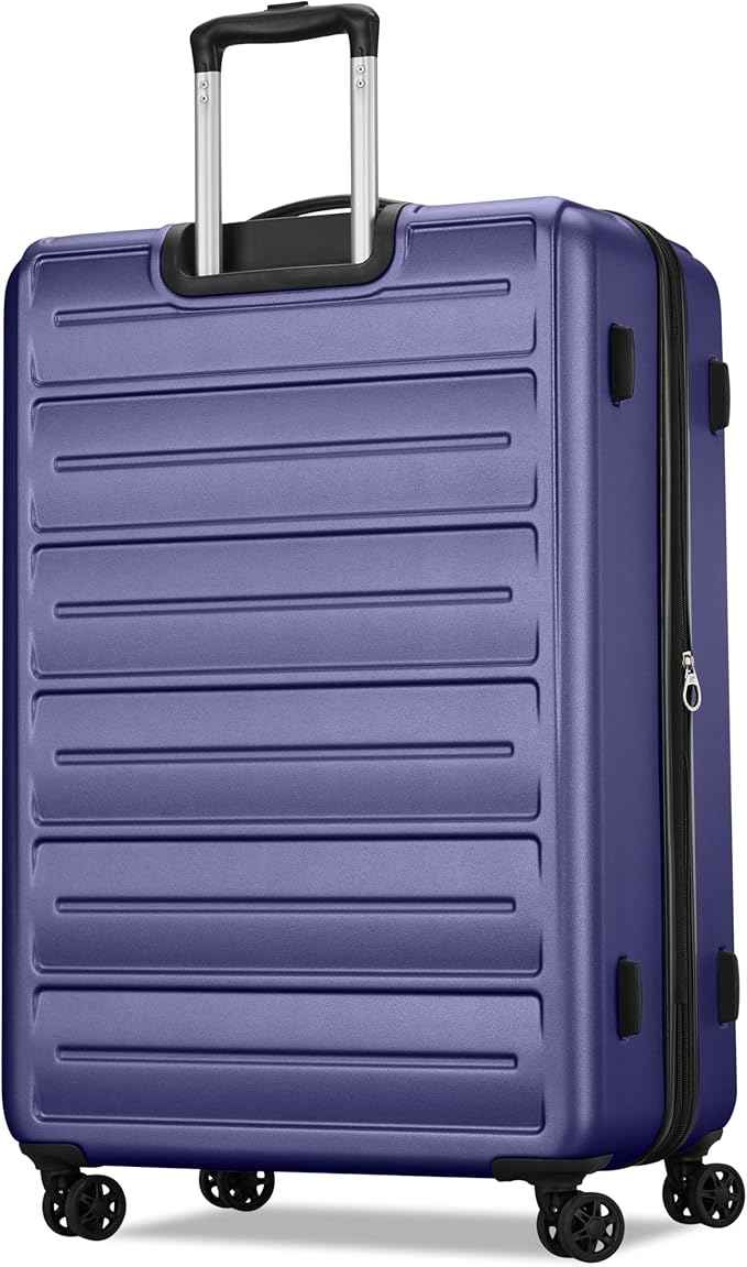 American Tourister Westridge Hardshell Luggage Set - 3 Piece Set - 20" Carry-On, 24” & 28” Checked Luggage Set with 360° Spinner Wheels - Expandable Suitcases for Extended Travel - Dusk Purple