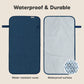 KeaBabies Portable Diaper Changing Pad, Easy Wipe Clean - Foldable Waterproof Baby Changing Mat for Diaper Bag, Compact, Lightweight, 25x13 Baby Changer Travel Essential, Machine Washable (Navy Blue)