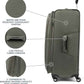 Travelpro Maxlite 5 Softside Expandable Luggage with 4 Spinner Wheels, Lightweight Suitcase, Men and Women, Slate Green, Checked-Large 29-Inch