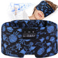 LC-dolida Sleep Mask with Bluetooth Headphones, Extra Large Silk Eye Mask for Sleeping Side Day Sleepers, Sleep Headphones Bluetooth 5.4 for Women Men with Thin Speaker, Blackout, Comfort, Microphone