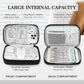 FYY Electronic Organizer, Large Travel Cable Organizer Bag Pouch Electronic Accessories Carry Case Portable Waterproof Double Layers All-in-One Storage Bag for Cable, Cord, Charger, Pattern Black