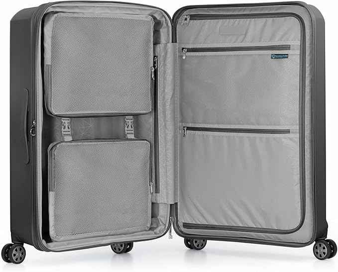 Traveler's Choice Pagosa Hardshell Expandable Luggage with Spinner Wheels, Gray, 3-Piece Set (22/26/30)