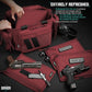 Savior Equipment Specialist Series Tactical Triple Pistol Shooting Range Hunting Duffle Bag Gun Carrying Case, Rigid Compartment Frame, Lockable Zippers
