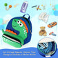 Accmor Toddler Harness Backpack Leash, Cute Dinosaur Backpacks with Anti Lost Wrist Link, Mini Child Leash Wristband Baby Protection for Walking, Keep Kids Close Tether Rein for Boys Aged 1-3 Years