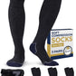 Pembrook Light Compression Socks for Men - 3 Pairs | 8-15 mmhg Compression Dress Socks for Men | Support Socks for Men