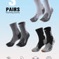 Compression Crew Running Socks: Athletic Socks for Men Women with Cushion,3 Pairs Work Hiking Basketball Sport Socks