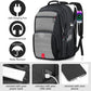 18.4 Inch Extra Large Travel Backpack, TSA Laptop Backpack with USB Port, 55L Water Resistant Carry on College School Computer Backpack Men Women, Grey - Roamly