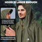 ANYOO Hooded Rain Poncho for Adults Waterproof Lightweight Rain Coat for Men Women Reusable Rain Jacket for Emergency Outdoor