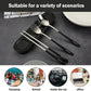 Travel cutlery set, 18/8 stainless steel cutlery, Reusable utensils set with case, Portable Silverware Lunch Box for Camping and Office