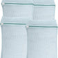 4-Piece Blue Medium Durable Organic Cotton Mesh Laundry Bags with Sturdy Zippers and Breathable Mesh are Delicate Laundry Bags for Underwear, Clothes, Pants and Socks