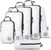 Large Compression Packing Cubes 6 Piece Set for Travel with Lightweight Laundry Bag for Carry-On Suitcase by TRIPPED Travel Gear (White) - Roamly
