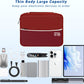 Electronics Organizer,Travel Cord Organizer Pouch, Portable Cable Organizer Bags, Waterproof Electronic Accessories Storage Case for Cables, Cords, Charger, Phone (Three Layer-Winered)