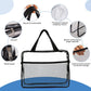 XEWEA Clear Travel Toiletry Bags & Small Electronic Accessories Organizer Case, 6 PCS TSA Approved Transparent Makeup Bag for Women Men, Waterproof PVC Quart Pouch with Zipper for Airline Essentials - Roamly