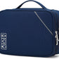 Lanola Universal Cable Organizer Electronics Accessories Cases for Cable, Charger,Power Bank, Phone, USB, SD Card,Memory Cards,Earphone,Flash Drive, Great for Travel and Business - Dark Blue