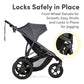 BOB Gear Wayfinder Jogging Stroller with Independent Dual Suspension, Air-Filled Tires, and 75-Pound Weight Capacity, Storm