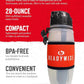 ReadyWise - 28 Oz, Seychelle Water Filtration Bottle, Hiking, Backpacking and, Camping Water Bottle, BPA-Free, Prepper Gear and Supplies, Gray/Black