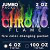 Fire Color Changing Packets for Fire Pit, Campfire, Bonfire, Outdoor Fireplace | Magic, Rainbow, Colorful, Mystic Flames | 4 oz Total, 2-2 oz Jumbo Packets