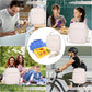 NOL Nylon Waterproof Kids Lunch Bag, Insulated Lunch Bag, Lunch box Cooler, Reusable, Zip Closure with Buckle Handle Holds Lunch Box, Snacks & Water Bottle for School Work, Cream