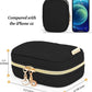 Teamoy Mini Jewelry Travel Case, Storage Organizer Bag for Earrings, Necklace, Rings, Black