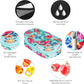 Serfeymi Weekly Travel Pill Organizer 2 Times A Day AM PM Upgraded Rainbow Pill Box 7 Day with Portable Zipper Canvas Pill Case, Medicine Organizer for Pills, Vitamins, Fish Oils - Green 01