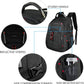 KROSER Travel Laptop Backpack 17.3 inch XL Computer Backpack Stylish College Backpack with RFID Pockets USB Charging Port REFLECTIVE STRIPS Water-Repellent Daypack for Business/Men - Roamly