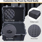 Lykus HC-6540 Large Waterproof Hard Case with Wheels and Customizable Foam, Interior Size 25.6x18.9x15 inch, Suitable for large electronic equipment and more