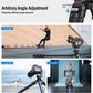 42.2" Carbon Fiber Travel Tripod with 4-Section Leg, Professional Shoot Tripod for Travel/Video/Live Streaming, Max Load 13.23lb with 1/4"-20 Threaded Accessory Socket