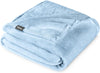 Bare Home Fleece Blanket - Twin/Twin Extra Long - Ultra-Soft Lightweight for Bed, Sofa, and Couch - Luxury Microplush - Cozy Warm Blanket (Twin/Twin XL, Light Blue)
