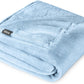 Bare Home Fleece Blanket - King Size - Ultra-Soft Lightweight for Bed, Sofa, and Couch - Luxury Microplush - Cozy Warm Blanket (King, Light Blue)
