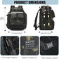 HAMBOLY Fishing Backpack with Rod Holders, 40L Tackle Box Backpack for Fishing Gear, Waterproof Fishing Bag for Men