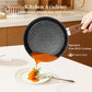 Kitchen Academy Induction Cookware Set-17 Piece Non-stick Cooking Pan Set, Black Granite Pots and Pans Set
