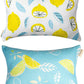 Outdoor Patio Chaise Lounge Small Headrest Waterproof Pillows with Insert & Adjustable Elastic Stripe,Garden Furniture Sofa Office Chair Seat Yellow 2 Pack
