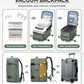 Vacuum Backpack With Vacuum Compression,Expanded Travel Laptop Backpacks For Women Men,Carry On Backpack Vacpack Backpacks With Pump Seal Packing, Personal Item Travel Bag Olive Green - Roamly