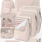 10 Set/8 Set Packing Cubes for Travel, Gifts for Women Mom,Anti-Tearing Suitcase Organizer for Luggage with Shoe & Hanging Toiletry Bag,OlarHike Vacation Essentials & Accessories for Cruise Ship,Cream - Roamly