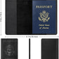 BIAOTIE Premium Leather Passport Holder Covers, Rfid Travel Wallet Passport Document Holder, Travel Essentials Wallet Cover Case for Men and Women (Black)