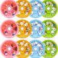 12PCS INVODA Weekly Pill Organizer 7 Compartment Rotating Pill Box for Daily Medication & Vitamins - Portable Travel Pill Case Fish Oil Supplements Vitamins Organizer