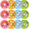 12PCS INVODA Weekly Pill Organizer 7 Compartment Rotating Pill Box for Daily Medication & Vitamins - Portable Travel Pill Case Fish Oil Supplements Vitamins Organizer