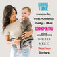 Tushbaby Ergonomic Hip Seat Carrier- for Babies and Toddlers 0-3yrs, Safety Approved, Structured Support, Convenient Pockets, Feeding Aid, Durable YKK Zippers, Foam-Free Build, (Grey)