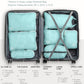 Large Compression Packing Cubes for Travel-Packing Cube Luggage Organizers 7 Piece Set for Checked Luggage-Ultralight, Expandable/Compression Bags by TRIPPED Travel Gear (DustyTeal/White) - Roamly