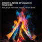 Navaris Mystical Fire Packets - Magical Fire Color Changing Packets Fire Pit - Rainbow Fire Magic Fire Colorful Flames Packs - for Campfire Firepit Bonfire - 12-Pack 0.7oz (20g)