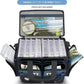 Reaction Tackle Fishing Tackle Bag – Salt Water Resistant Fishing Bag, 1000D PVC Waterproof Material, Tackle Box Organizer with Dividers for 3600 or 3700 Trays (Small, Medium, Backpack only fit 3600)