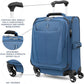 Travelpro Maxlite 5 Softside Expandable Carry on Luggage with 4 Spinner Wheels, Lightweight Suitcase, Men and Women, International, Ensign Blue, Carry on 19-Inch
