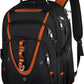 18.4 Laptop Backpack Women Men, 55L-60L Flight Approved Extra Large Travel Backpack RFID Anti Theft and TSA Friendly Backpack, Water Resistant College School Heavy Duty With USB Charging Port, Orange