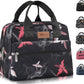 HOMESPON Insulated Lunch Bag for Women Men Lunch Box Cooler Lunch Tote for Work Picnic (Pink Flowers)