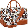 Weekender Bag for Women, Travel Duffel Bag Carry On Overnight Bag with Shoe Compartment Large Nylon Travel Weekend Tote Bag - Roamly