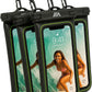 【2025 Upgraded】 4 Pack Black - IP68 Waterproof Phone Pouch Floating Design No Sink Waterproof Phone Case - Beach Pool Travel Essentials - Works w/All Phones - Detachable Lanyard - Black/Hi-Vis Green