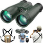 15x54 Binoculars for Adults High Powered with Harness, Phone Adapter and Bluetooth Camera Remote - Super Bright Waterproof Binoculars for Bird Watching Hiking Cruise Travel Stargazing
