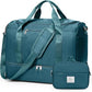 Travel Duffel Bag for Women, Carry-on Overnight Weekender Bags with Wet Pocket & Toiletry Bag, For Spirit Airlines 18x14x8 Personal Item Bag,Small,Peacock Blue