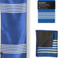 Nomadix Mini Towel - Perfect for Beach, Pool, Travel, Camping, Yoga - Made with Recycled Materials - Super Absorbent - Sand Resistant - Poolside Navy - 16x40